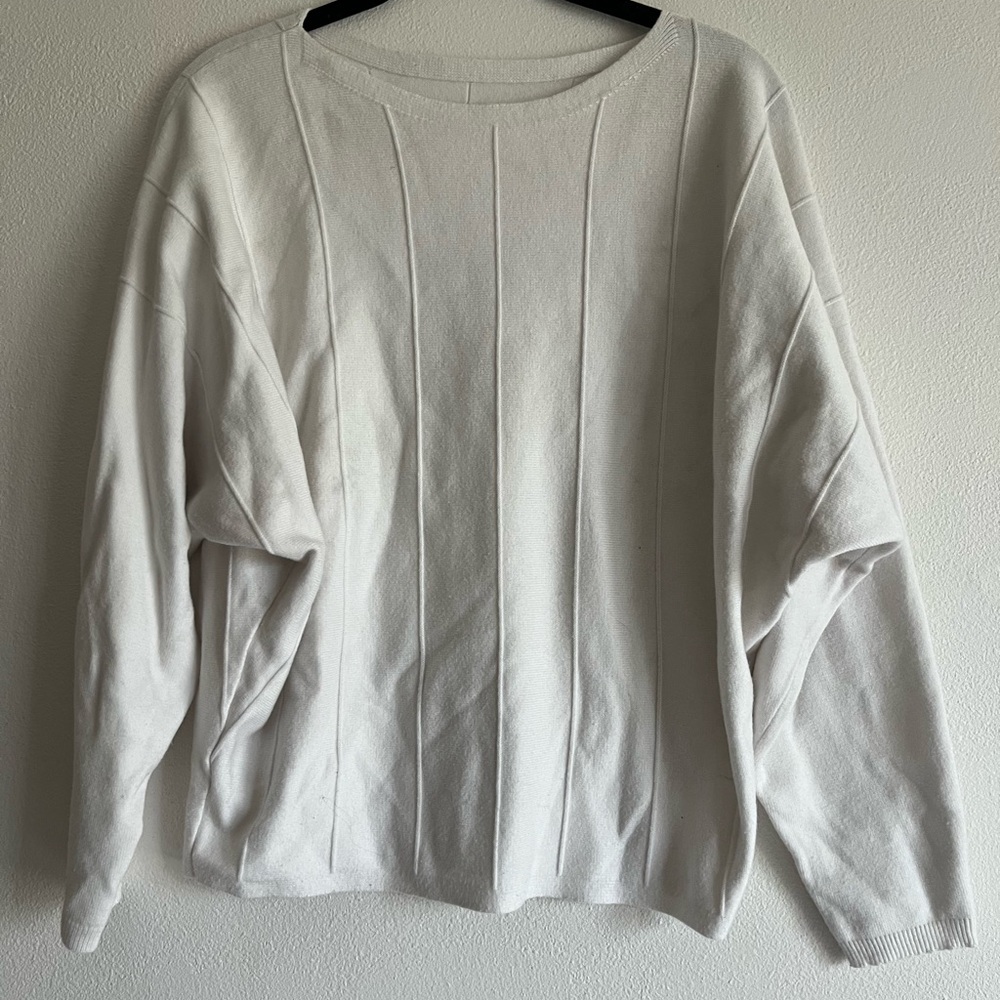 Handmade White Women's Sweater